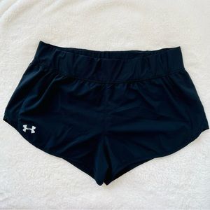 Under Armour Women's Speedpocket Black Running Shorts